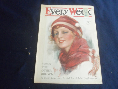 1917 FEBRUARY 5 EVERY WEEK MAGAZINE - GREAT ILLUSTRATED FRONT COVER - B 4164U