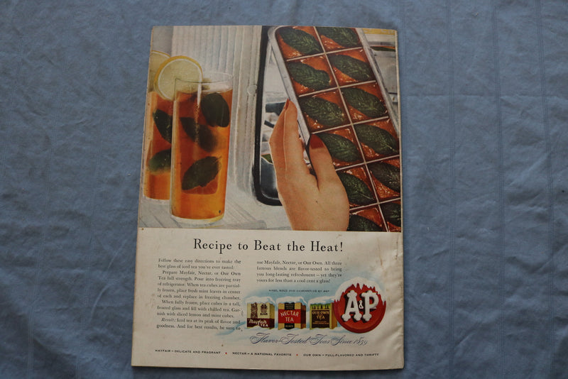 1946 AUGUST WOMAN'S DAY MAGAZINE - GREAT COVER, ARTICLES & ADS - ST 1000R