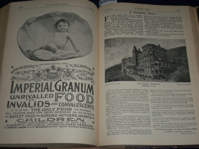 1893 JAN 7 - JUNE 24 THE CHRISTIAN UNION BOUND VOLUME - ILLUSTRATIONS - KD 2382