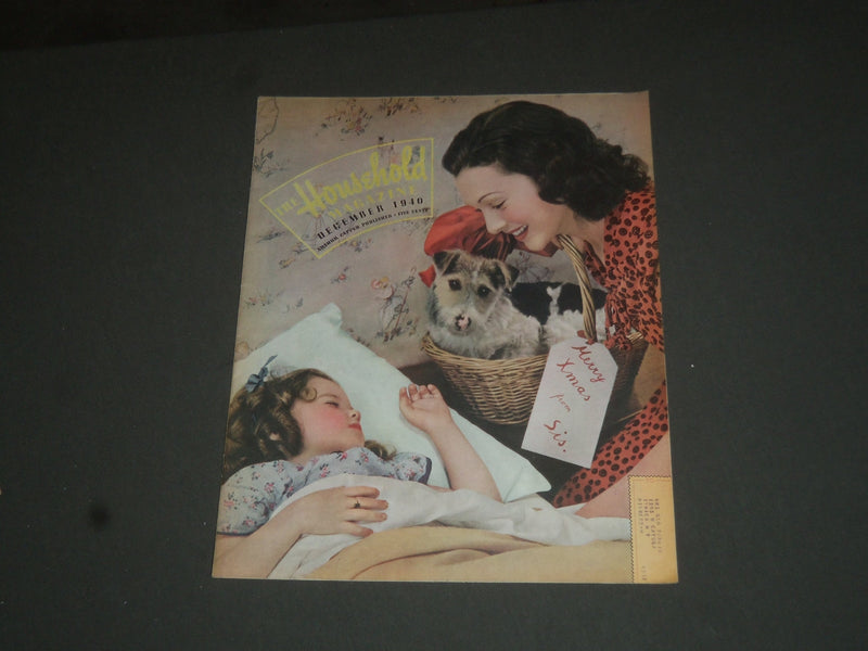 1940 DECEMBER THE HOUSEHOLD MAGAZINE - ILLUSTRATIONS, STORIES & ADS - SP 7751