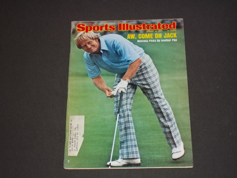1975 AUGUST 18 SPORTS ILLUSTRATED MAGAZINE - JACK NICKLAUS COVER - SP 9077