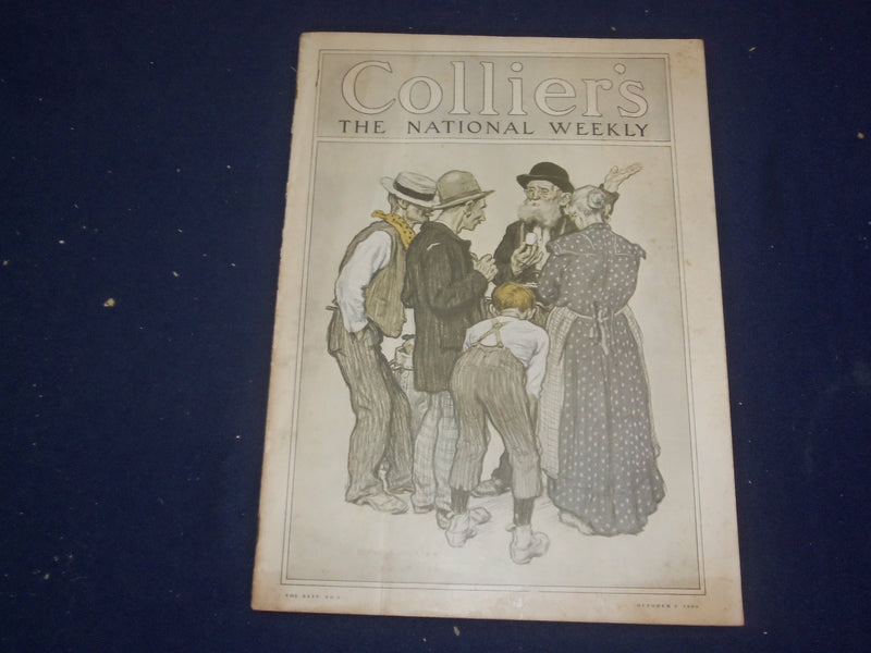1909 OCTOBER 9 COLLIER'S MAGAZINE - NICE ILLUSTRATED COVER - ST 6686
