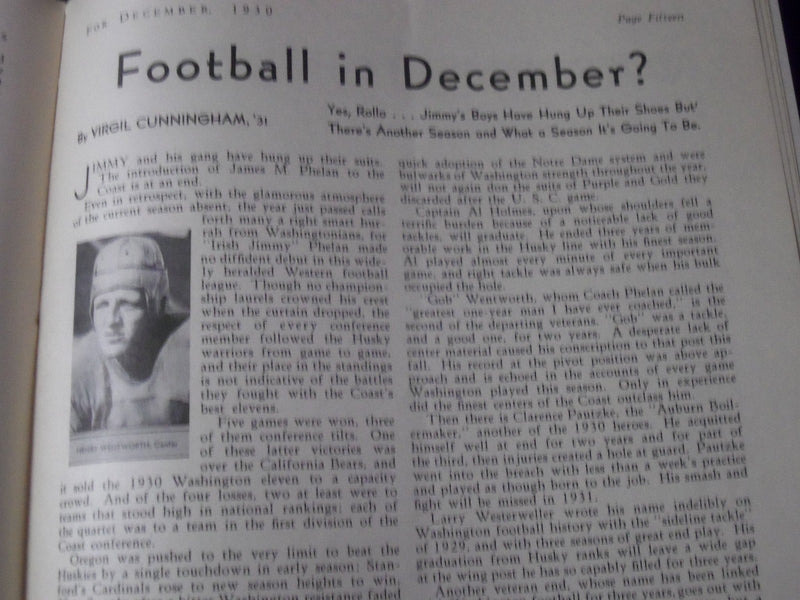 1930 THE WASHINGTON UNIVERSITY OF WASHINGTON ALUMNI MAGAZINE - INFO. - J 1235