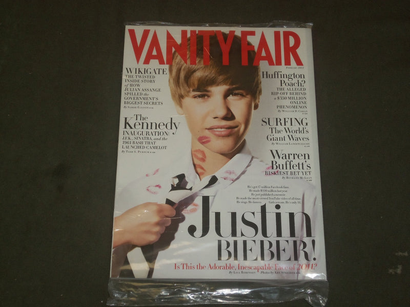 2011 FEBRUARY VANITY FAIR MAGAZINE - JUSTIN BIEBER - B 2476