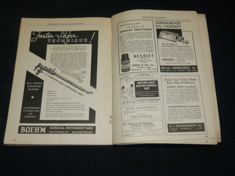 1939 MARCH THE UROLOGIC AND CUTANEOUS REVIEW MAGAZINE - J 6131