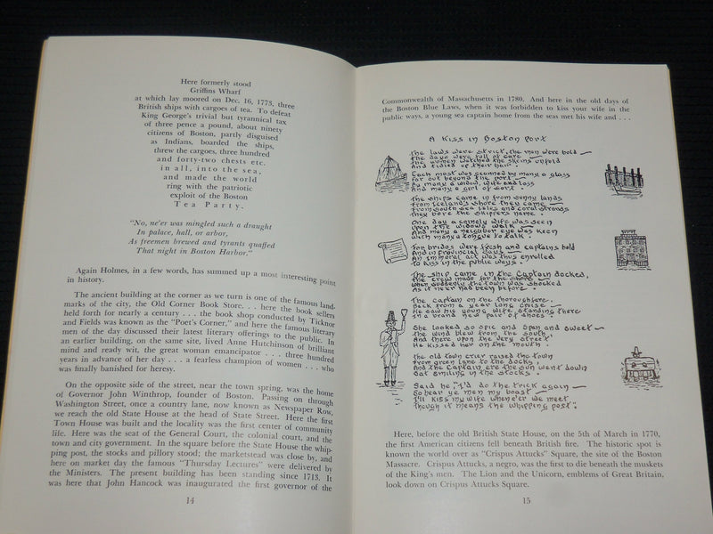 1953 SOMETHING TO REMEMBER SOFTCOVER BOOK - OLD BOSTON, CAMBRIDGE - J 7074