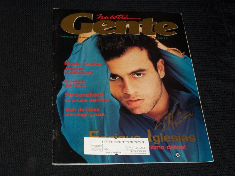 VOL 8 #4 NUESTRA GENTE MAGAZINE - ENRIQUE IGLESIAS FRONT COVER - E 2108