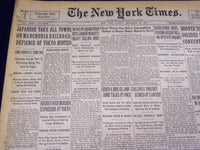 1931 SEPTEMBER 20 NEW YORK TIMES - JAPANESE TAKE TOWNS IN MANCHORIA - NT 3924