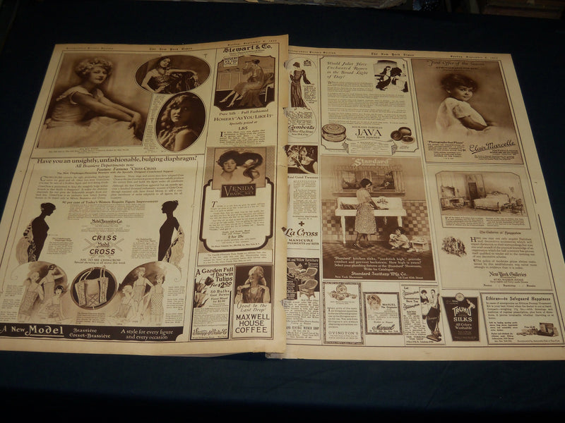 1923 SEPTEMBER 9 NEW YORK TIMES PICTURE SECTION NO. 5 & 6 - LIPTON CUP - NT 8900