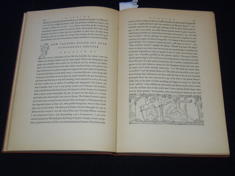 1936 CANDIDE BOOK BY JEAN FRANCOIS MARIE AROUET DE VOLTAIRE - KENT - KD 7916