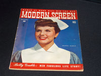 1943 SEPTEMBER MODERN SCREEN MAGAZINE - DEANNA DURBIN FRONT COVER - E 15112
