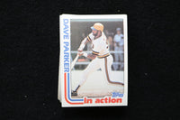 DAVE PARKER IN ACTION 1982 TOPPS BASEBALL CARDS - #41 - NM-MT -LOT OF 26 - #142