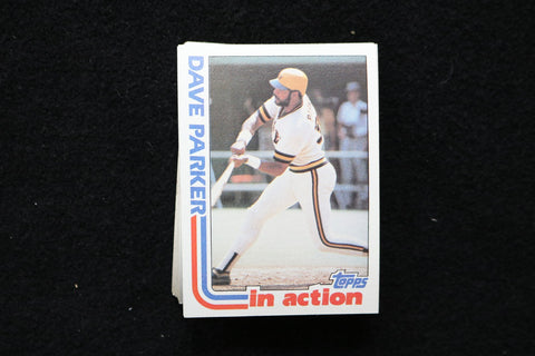 DAVE PARKER IN ACTION 1982 TOPPS BASEBALL CARDS - #41 - NM-MT -LOT OF 26 - #142