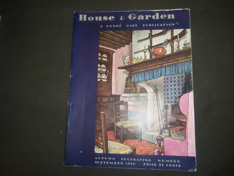 1930 SEPTEMBER THE HOUSE & GARDEN MAGAZINE - GREAT PHOTOS & ADS - ST 676