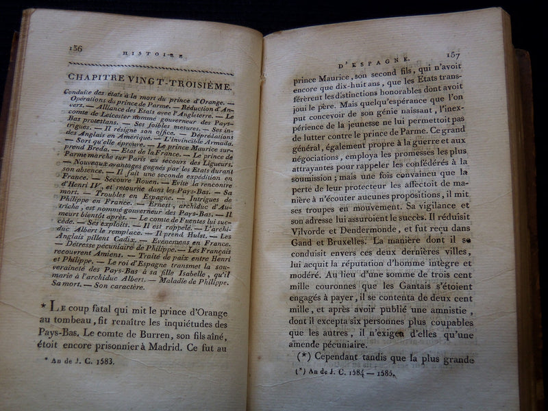 1808 HISTOIRE D'ESPAGNE BY P. C. BRIAND VOLUME NO. 3 - FRENCH - KD 7671