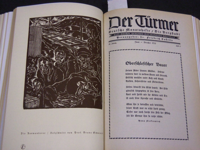 1931-1932 DER TURMER DR. FRIEDRICH CASTELLE VOLUME NO. 2 - 6 ISSSUES - KD 1522F