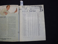 1958 SEPTEMBER 27 FOOTBALL PROGRAM - UNIV. OF ILLINOIS VS UCLA - SP 3624M