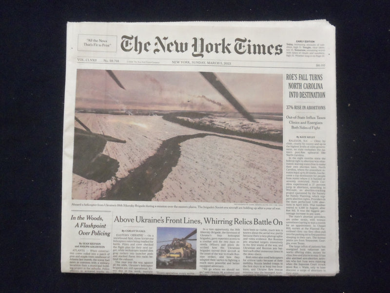 2023 MARCH 5 NEW YORK TIMES - ROE'S FALL TURNS NORTH CAROLINA INTO DESTINATION
