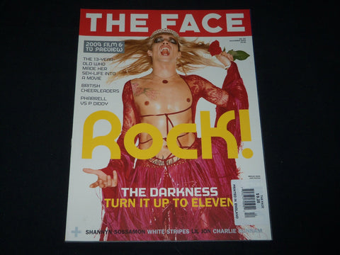 2003 DECEMBER THE FACE MAGAZINE - U. K. EDITION - JUSTIN DARKNESS - RC 1187