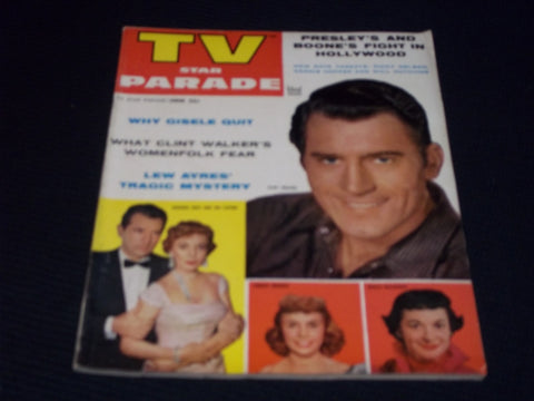 1957 JUNE TV STAR PARADE MAGAZINE - CLINT WALKER FRONT COVER - E 14045
