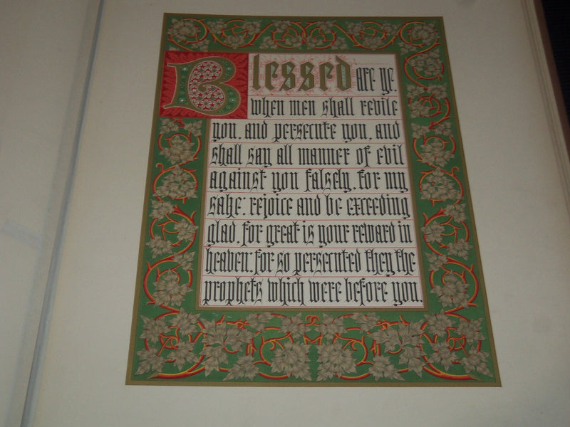 1861 SERMON ON THE MOUNT ILLUMINATED BY W & G AUDSLEY - CHARLES ROLT - Z 252