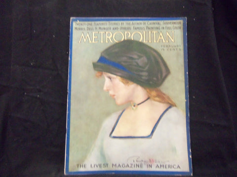 1913 FEBRUARY METROPOLITAN MAGAZINE - GREAT COVER & ADS - ST 1369