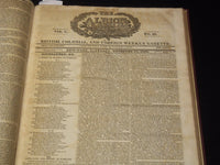 1830-1831 THE ALBION WEEKLY GAZETTE BOUND VOLUME NO. 9 - NEW YORK - R 89Z