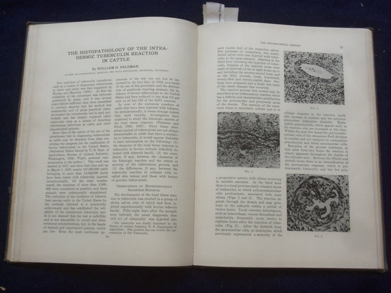 1938 TUBERCULOSIS AND LEPROSY-SYMPOSIUM SERIES- VOL 1 - HARDCOVER BOOK - KD 9103