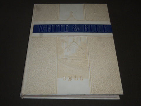 1941 WHITE & BLUE SETON HALL COLLEGE YEARBOOK- SOUTH ORANGE NEW JERSEY - YB 1076