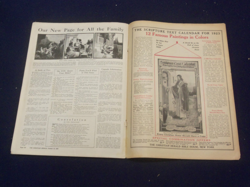 1922 OCTOBER 14 CHRISTIAN HERALD MAGAZINE- ONE OF THE FIORDS OF NORWAY - ST 6603