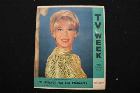 1965 FEBRUARY 14 TV WEEK MAGAZINE - DINAH SHORE COVER - E 25579