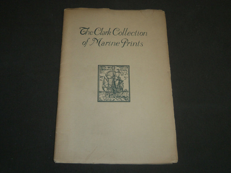 1930'S THE CLARK COLLECTION OF MARINE PRINTS - MARINE MUSEUM - M. I. T. - J 4775