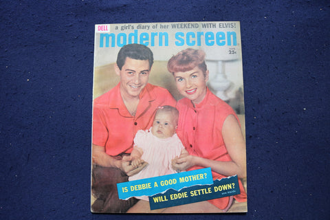 1959 AUG MODERN SCREEN MAGAZINE - EDDIE FISHER & DEBBIE REYNOLDS COVER - E 17367