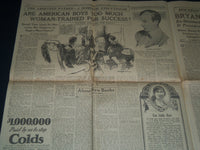 1926 MARCH 7 HEARST'S SUNDAY AMERICAN NEWSPAPER - OUR 29 PRESIDENTS - NP 3902