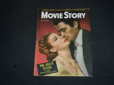 1949 JUNE MOVIE STORY MAGAZINE - AVA GARDNER & GREGORY PECK - SP 7887