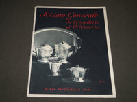 1934 SOCIETE GENERALE DE COUTELLERIE ET ORFEVRERIE FRENCH CATALOGUE N 6 - FR 442