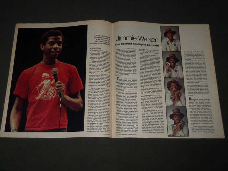 1976 FEB 22 NEW YORK NEWS MAGAZINE - JIMMIE WALKER - LOU CARNESECCA - J 2853