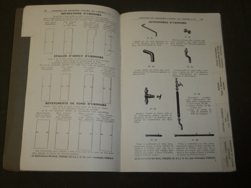 1930'S COMMISSION DES ARDOISIERES D'ANGERS D'ARDOISE FRENCH CATALOGUE - FR 1397