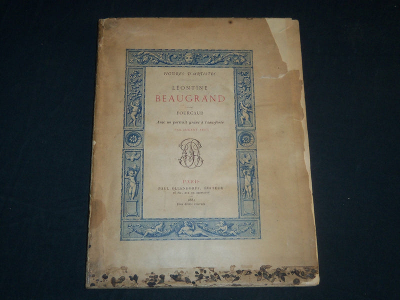 1881 LEONTINE BEAUGRAND - FIGURES D'ARTISTES BY LOUIS DE FOURCAUD - J 5171