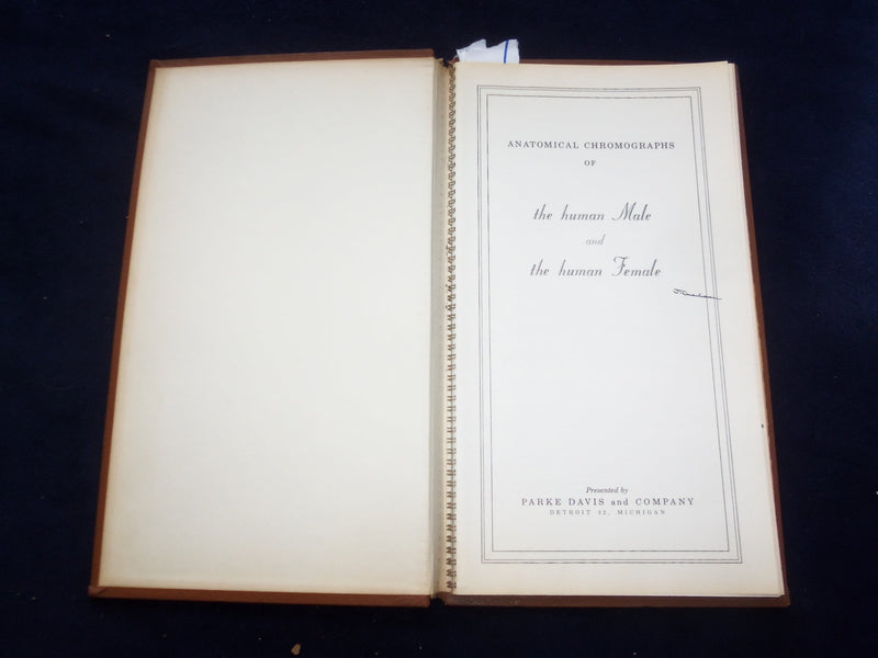 1958 TRANS-VISIONS OF ANATOMICAL CHROMOGRAPHS HARDCOVER BOOK BY DAVIS - KD 8756