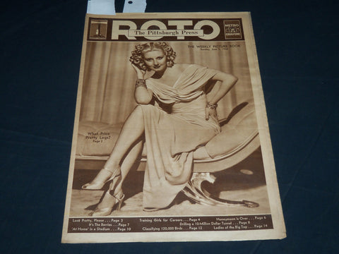 1938 JUNE 5 PITTSBURGH PRESS SUNDAY ROTO SECTION - ETHELREDA LEOPOLD - NP 4492
