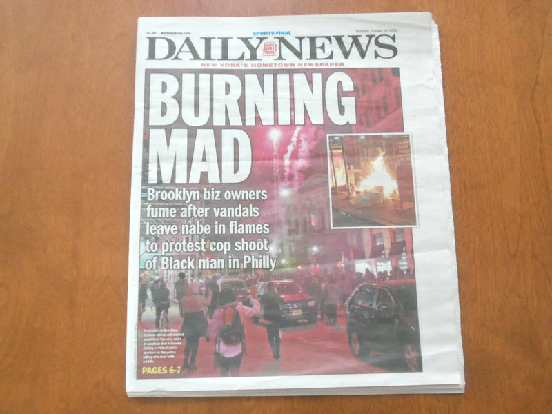 2020 OCTOBER 29 NEW YORK DAILY NEWS NEWSPAPER- JUSTIN TURNER POSITIVE CELEBRATES