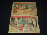 1940-1944 SEEIN' STARS NEWSPAPER COLOR COMIC STRIPS - LOT OF 7 - NP 9180