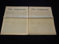 1888 THE ARGONAUT NEWSPAPER LOT OF 2 ISSUES - SAN FRANCISCO - NP 8959