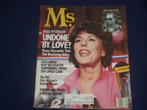1988 SEPTEMBER MS. MAGAZINE - BESS MYERSON - ST 6049