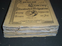 1875 POTTER'S AMERICAN MONTHLY ILLUSTRATED MAGAZINE LOT OF 10 ISSUES - WR 192