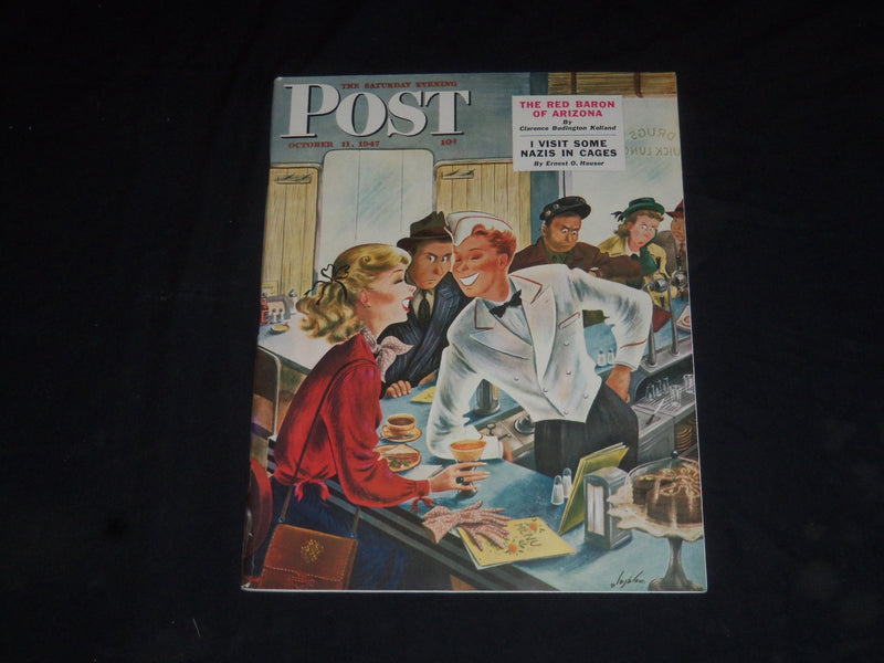 1947 OCTOBER 11 THE SATURDAY EVENING POST MAGAZINE - ILLUSTRATED COVER - SP 8138