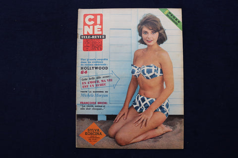 1964 JANUARY 30 CINE TELE-REVUE MAGAZINE - SYLVA KOSCINA COVER - E 22049