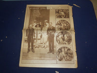 1927-1928 BOSTON HERALD ROTO SECTION - CHARLES LINDBERGH - LOT OF 4 - NP 5027