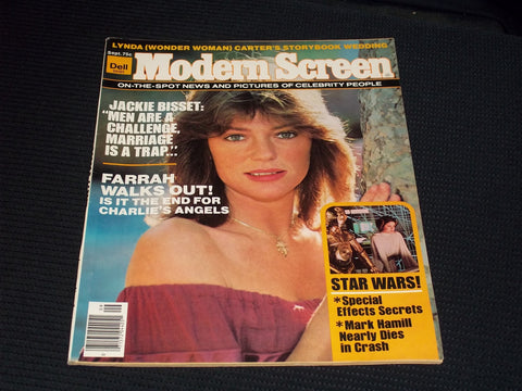 1977 SEPTEMBER MODERN SCREEN MAGAZINE - JACKIE BISSET FRONT COVER - E 15114